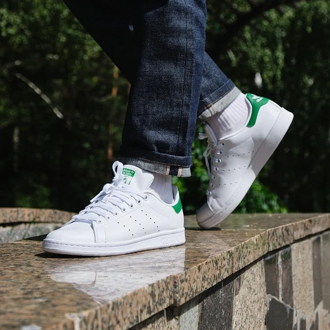 Кеды мужские adidas Originals Stan Smith Cloud White/Core White/Green