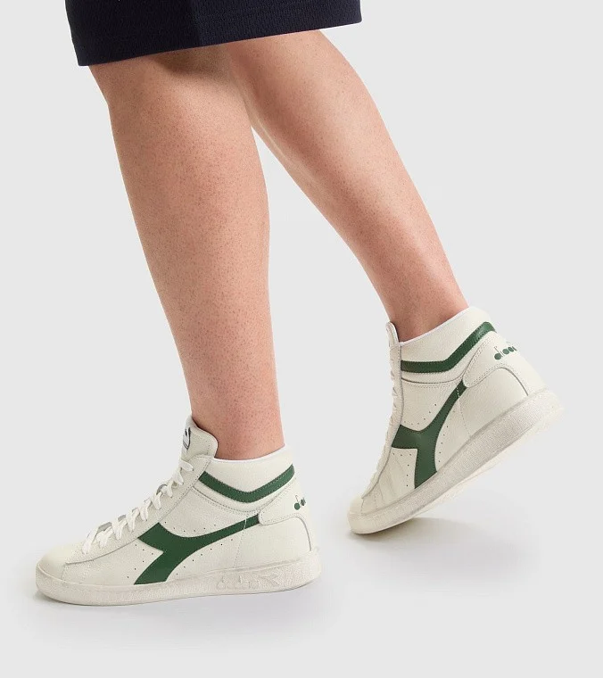 Кроссовки Diadora Game L High Waxed White / Fogliage Green
