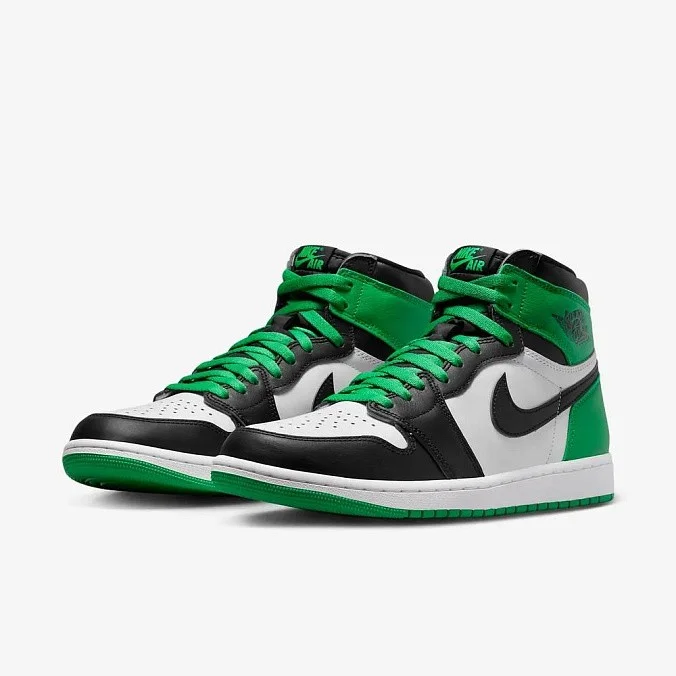Кроссовки Air Jordan 1 Retro High OG Black/Lucky Green